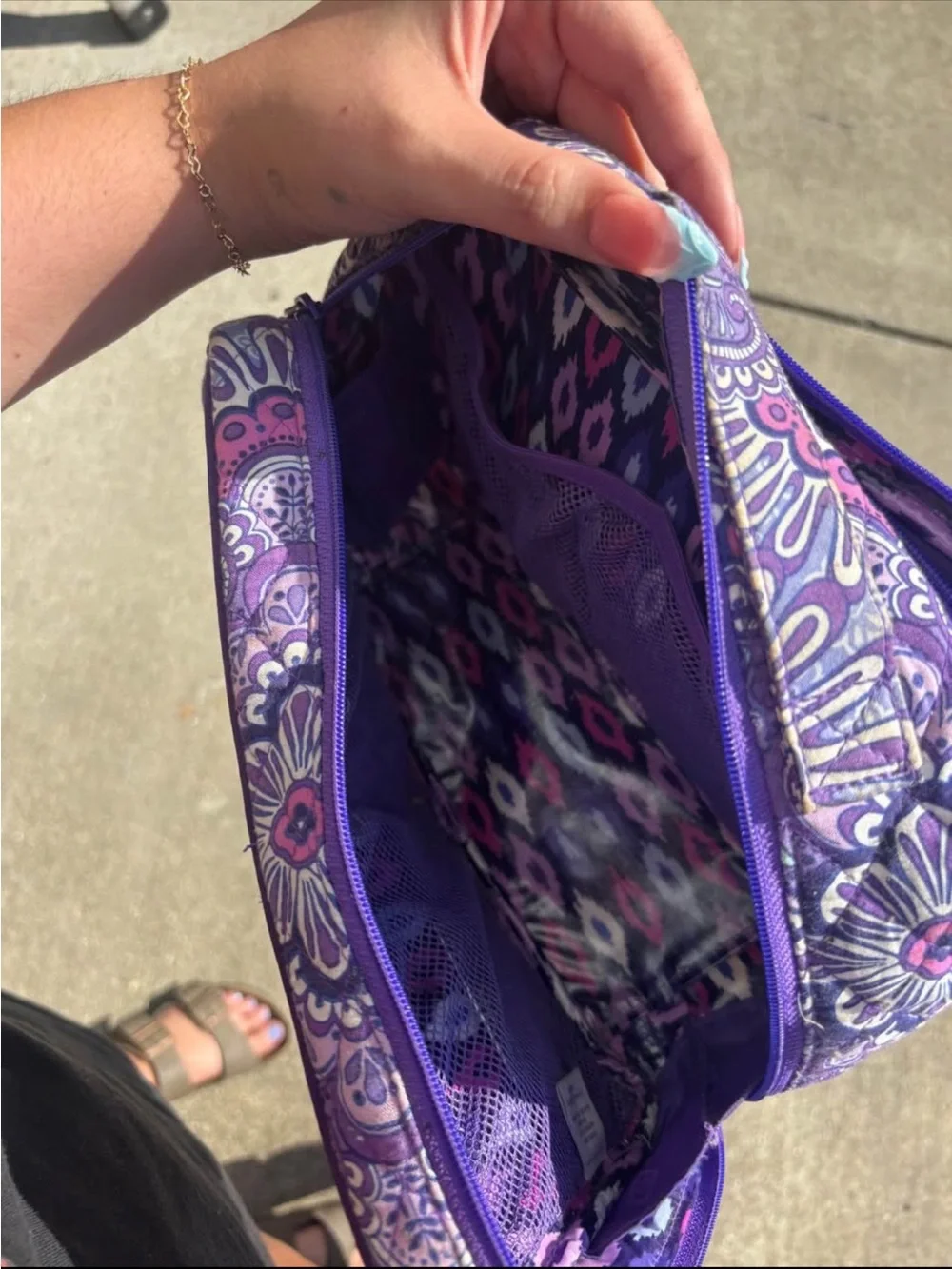 Vera Bradley Purple Floral Quilted Tablet Sleeve